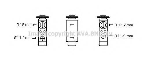 AVA QUALITY COOLING FD1380 Розширювальний клапан, кондиціонер