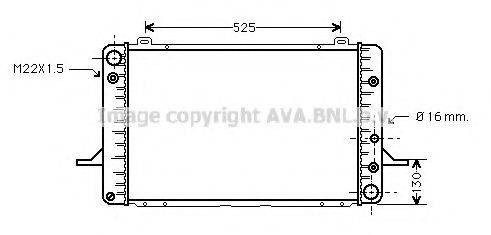 AVA QUALITY COOLING FD2051 Радіатор, охолодження двигуна