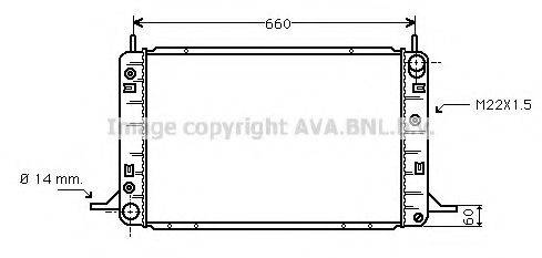 AVA QUALITY COOLING FD2113 Радіатор, охолодження двигуна