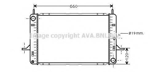 AVA QUALITY COOLING FD2122 Радіатор, охолодження двигуна