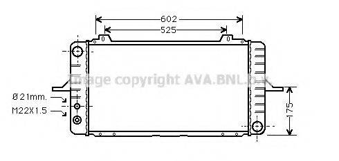 AVA QUALITY COOLING FD2157 Радіатор, охолодження двигуна