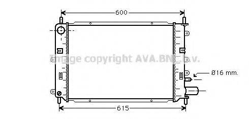 AVA QUALITY COOLING FD2173 Радіатор, охолодження двигуна