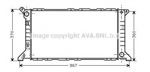 AVA QUALITY COOLING FD2206 Радіатор, охолодження двигуна