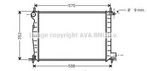 AVA QUALITY COOLING FD2225 Радіатор, охолодження двигуна