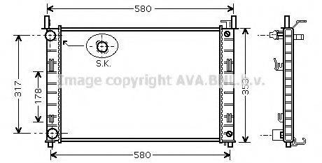 AVA QUALITY COOLING FD2324 Радіатор, охолодження двигуна