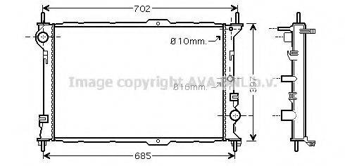 AVA QUALITY COOLING FD2381 Радіатор, охолодження двигуна