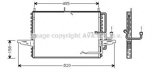 AVA QUALITY COOLING FD5255 Конденсатор, кондиціонер