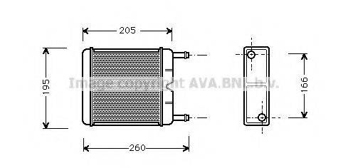 AVA QUALITY COOLING FD6130 Теплообмінник, опалення салону