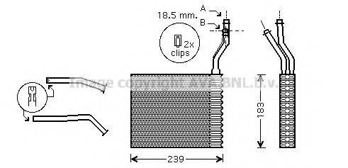 AVA QUALITY COOLING FD6364 Теплообмінник, опалення салону