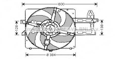 AVA QUALITY COOLING FD7534 Вентилятор, охолодження двигуна