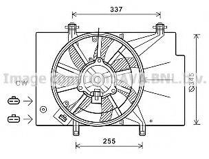 AVA QUALITY COOLING FD7559 Вентилятор, охолодження двигуна