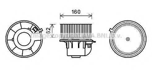 AVA QUALITY COOLING FD8499 Електродвигун, вентиляція салону