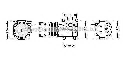 AVA QUALITY COOLING FDAK105 Компресор, кондиціонер