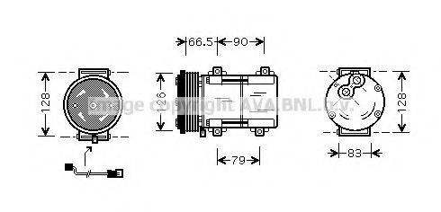 AVA QUALITY COOLING FDAK276 Компресор, кондиціонер