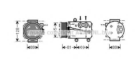 AVA QUALITY COOLING FDK339 Компресор, кондиціонер