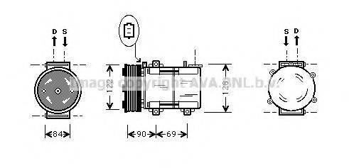 AVA QUALITY COOLING FDK352 Компресор, кондиціонер