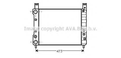 AVA QUALITY COOLING FT2061 Радіатор, охолодження двигуна