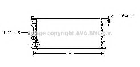 AVA QUALITY COOLING FT2074 Радіатор, охолодження двигуна