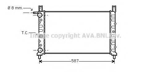 AVA QUALITY COOLING FT2078 Радіатор, охолодження двигуна