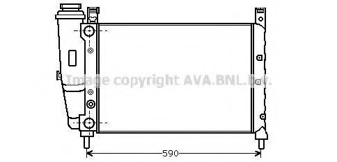 AVA QUALITY COOLING FT2122 Радіатор, охолодження двигуна