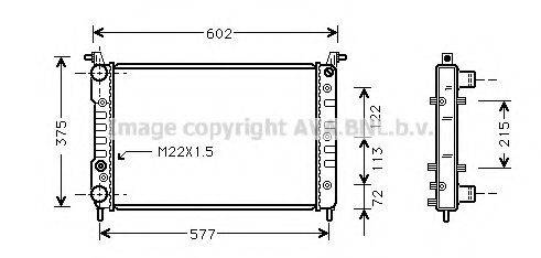 AVA QUALITY COOLING FT2226 Радіатор, охолодження двигуна