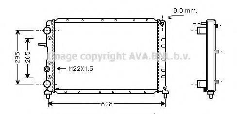 AVA QUALITY COOLING FT2236 Радіатор, охолодження двигуна