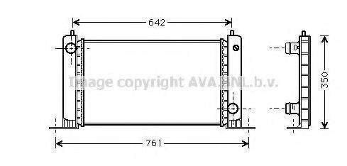 AVA QUALITY COOLING FT2243 Радіатор, охолодження двигуна