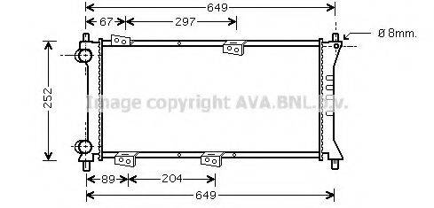 AVA QUALITY COOLING FT2258 Радіатор, охолодження двигуна