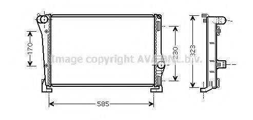 AVA QUALITY COOLING FT2279 Радіатор, охолодження двигуна