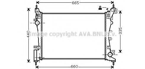 AVA QUALITY COOLING FT2318 Радіатор, охолодження двигуна