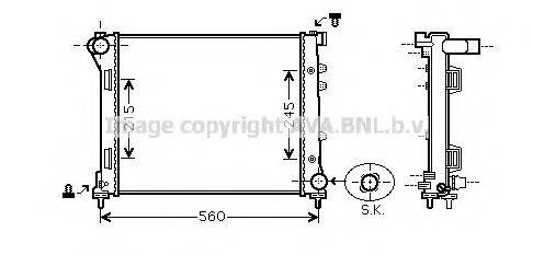 AVA QUALITY COOLING FT2387 Радіатор, охолодження двигуна