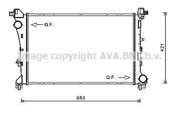 AVA QUALITY COOLING FT2414 Радіатор, охолодження двигуна