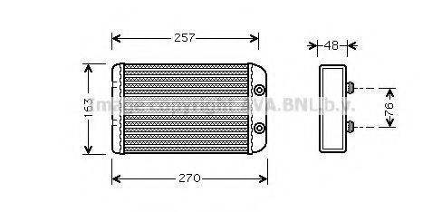 AVA QUALITY COOLING FT6254 Теплообмінник, опалення салону