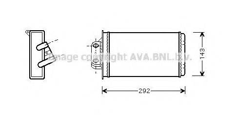 AVA QUALITY COOLING FT6273 Теплообмінник, опалення салону