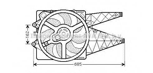 AVA QUALITY COOLING FT7530 Вентилятор, охолодження двигуна