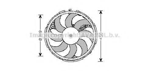 AVA QUALITY COOLING FT7541 Вентилятор, охолодження двигуна