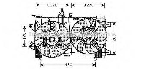 AVA QUALITY COOLING FT7561 Вентилятор, охолодження двигуна