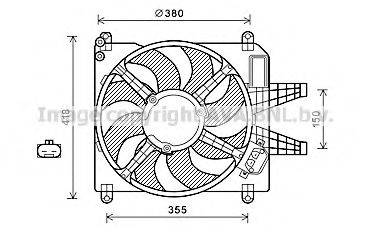 AVA QUALITY COOLING FT7589 Вентилятор, охолодження двигуна