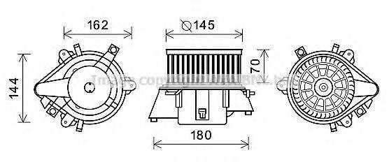 AVA QUALITY COOLING FT8437 Електродвигун, вентиляція салону