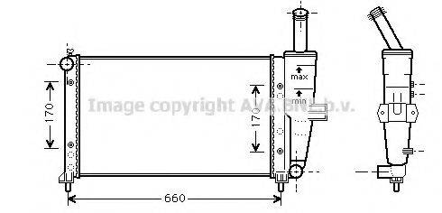 AVA QUALITY COOLING FTA2208 Радіатор, охолодження двигуна