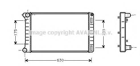 AVA QUALITY COOLING FTA2212 Радіатор, охолодження двигуна