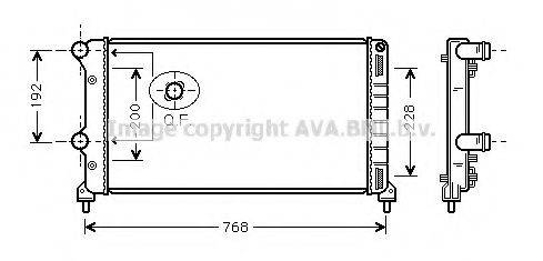 AVA QUALITY COOLING FTA2250 Радіатор, охолодження двигуна