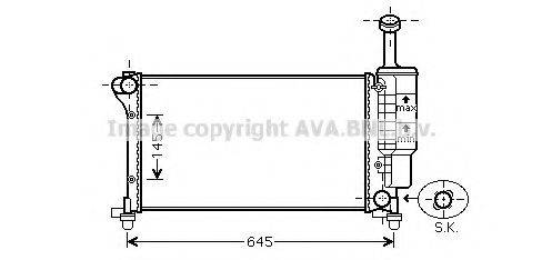 AVA QUALITY COOLING FTA2335 Радіатор, охолодження двигуна