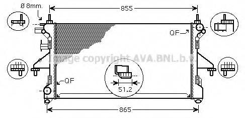 AVA QUALITY COOLING FTA2399 Радіатор, охолодження двигуна