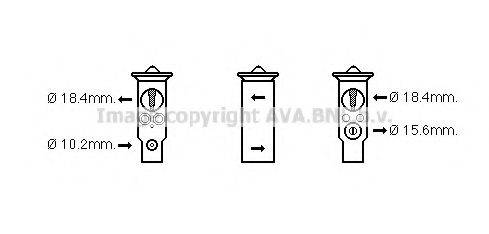 AVA QUALITY COOLING HD1259 Розширювальний клапан, кондиціонер