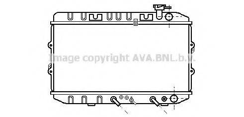 AVA QUALITY COOLING HD2033 Радіатор, охолодження двигуна