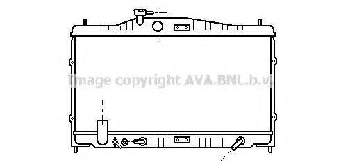 AVA QUALITY COOLING HD2061 Радіатор, охолодження двигуна