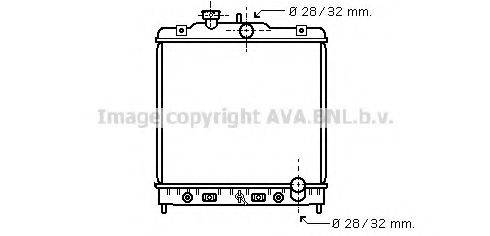 AVA QUALITY COOLING HD2123 Радіатор, охолодження двигуна