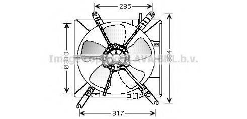 AVA QUALITY COOLING HD7503 Вентилятор, охолодження двигуна