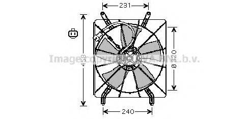 AVA QUALITY COOLING HD7513 Вентилятор, охолодження двигуна